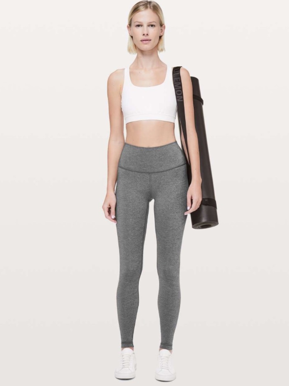 lululemon athletica Heathered Gray Wunder Under Hi-Rise Leggings